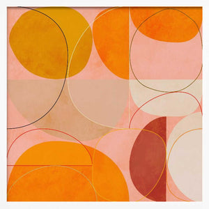 Tablou înramat „Mid Century Curry Yellow Blush Spring” de Ana Rut Bre