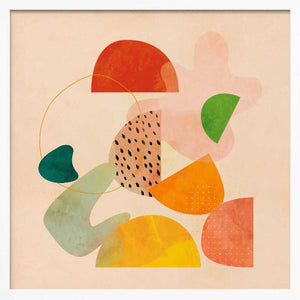 Tablou înramat „Shapes Play1 Kopie” de Ana Rut Bre