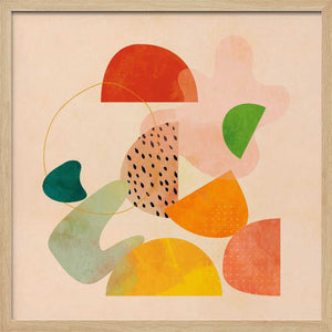 Tablou înramat „Shapes Play1 Kopie” de Ana Rut Bre