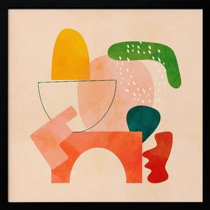 Tablou înramat „Shapes Play2 Kopie” de Ana Rut Bre