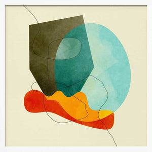 Tablou înramat „Shapes&lines Kopie” de Ana Rut Bre