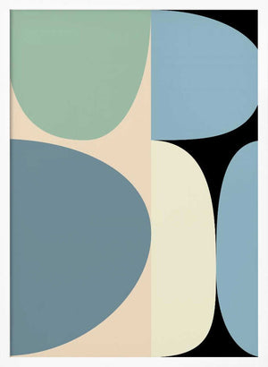 Tablou înramat „Mid Century Pastel 17” de Ana Rut Bre