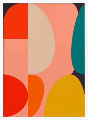 Tablou înramat „Mid Century Pastel 14” de Ana Rut Bre