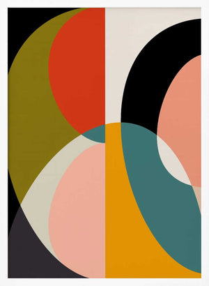 Tablou înramat „Mid Century Pastel 11” de Ana Rut Bre