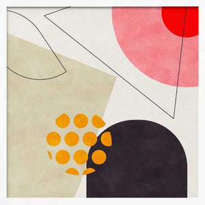 Tablou înramat „Mid Bauhaus Geometry 8 Kopie” de Ana Rut Bre