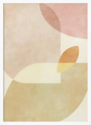 Tablou înramat „Aqua Shapes1 Kopie” de Ana Rut Bre