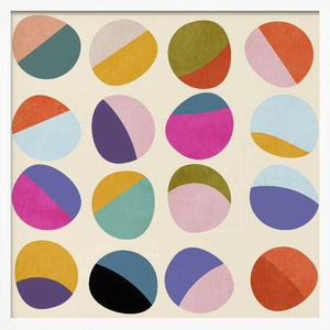 Tablou înramat „Pattern3 Mid Bunt 6 Kopie” de Ana Rut Bre