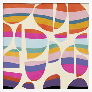 Tablou înramat „Pattern3 Mid Bunt 5 Kopie” de Ana Rut Bre
