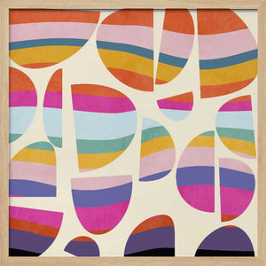 Tablou înramat „Pattern3 Mid Bunt 5 Kopie” de Ana Rut Bre
