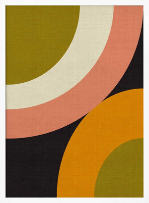 Tablou înramat „Geo Shapes Fall 21 Rounded” de Ana Rut Bre
