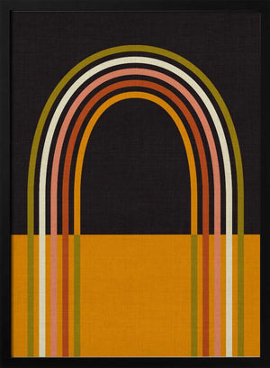 Tablou înramat „Geo Shapes Fall 21 Rainbow Arc” de Ana Rut Bre