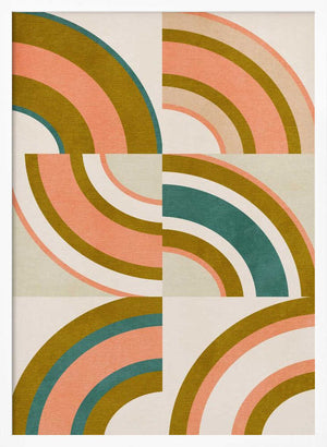 Tablou înramat „Rainbow Suns 10” de Ana Rut Bre
