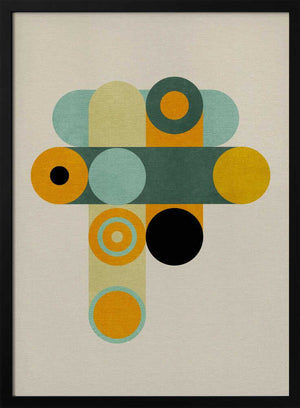 Tablou înramat „Rainbow Plus Shapes9” de Ana Rut Bre