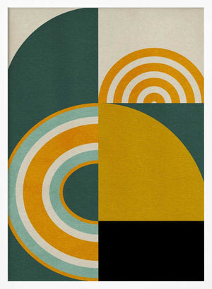 Tablou înramat „Rainbow Plus Shapes8” de Ana Rut Bre