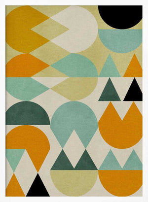 Tablou înramat „Rainbow Plus Shapes5” de Ana Rut Bre