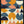 Tablou înramat „Rainbow Plus Shapes  Blue Mustard6” de Ana Rut Bre