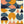 Tablou înramat „Rainbow Plus Shapes  Blue Mustard6” de Ana Rut Bre