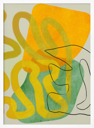 Tablou înramat „Painted Lines 8 Kopie” de Ana Rut Bre