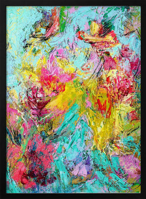Tablou înramat „Expressionist Colorful Abstract” de Dorothy Fagan