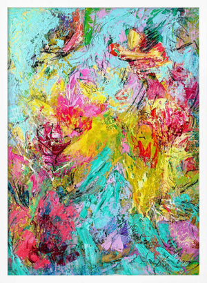 Tablou înramat „Expressionist Colorful Abstract” de Dorothy Fagan