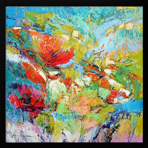 Tablou înramat „Floral Harmony Burst” de Dorothy Fagan