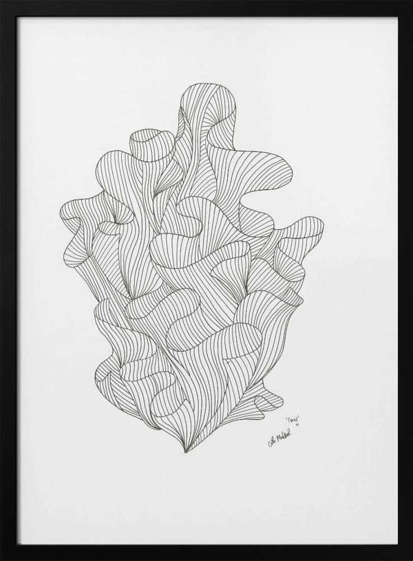 Tablou înramat „Coral Jpeg” de Lor Muller