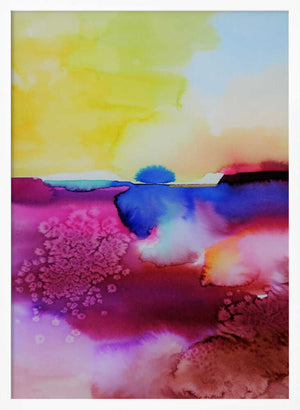 Tablou înramat „Abstrait 9” de Sylvie Demers