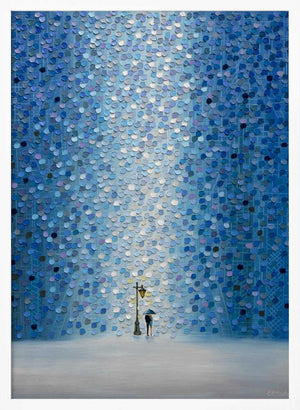 Tablou înramat „Rainy Streetlight Sonata” de Ekaterina Ermilkina