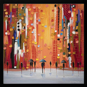 Tablou înramat „Hot Rainy Sunset” de Ekaterina Ermilkina