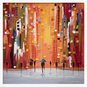 Tablou înramat „Hot Rainy Sunset” de Ekaterina Ermilkina