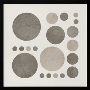Tablou înramat „Dotty Taupe Delight No2” de Ema Paraschiv