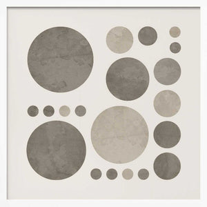 Tablou înramat „Dotty Taupe Delight No2” de Ema Paraschiv