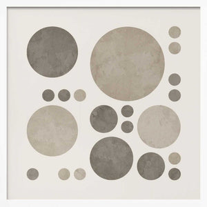 Tablou înramat „Dotty Taupe Delight No3” de Ema Paraschiv