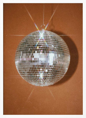 Tablou înramat „Orange Disco Ball” de Samantha Hearn