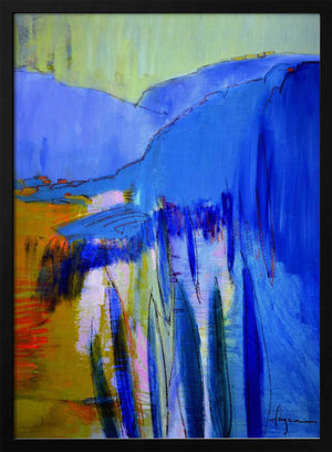 Tablou înramat „Blue Cascade Dreams” de Dorothy Fagan