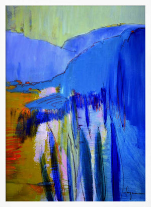 Tablou înramat „Blue Cascade Dreams” de Dorothy Fagan