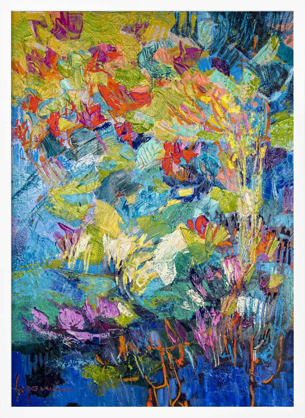 Tablou înramat „Radiant Pond Sonata” de Dorothy Fagan