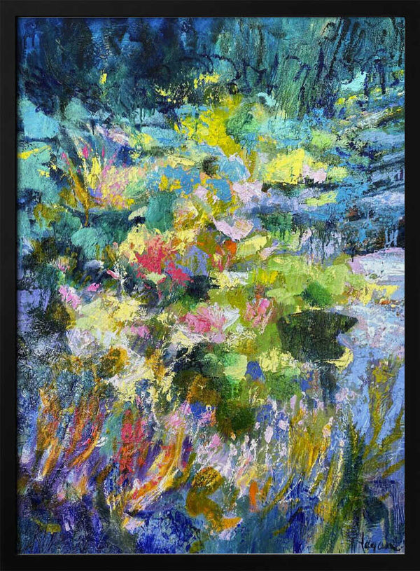 Tablou înramat „Vibrant Garden Glow” de Dorothy Fagan