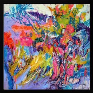 Tablou înramat „Expressionist Colorful Abstract” de Dorothy Fagan