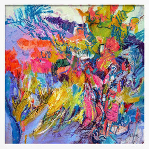 Tablou înramat „Expressionist Colorful Abstract” de Dorothy Fagan