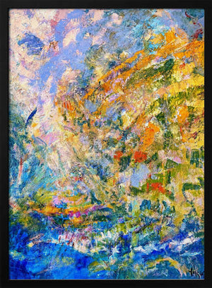 Tablou înramat „A Symphony of Green Hues” de Dorothy Fagan