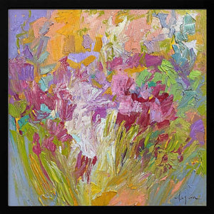Tablou înramat „Brushstrokes Colorful Palette” de Dorothy Fagan