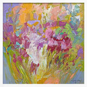 Tablou înramat „Brushstrokes Colorful Palette” de Dorothy Fagan