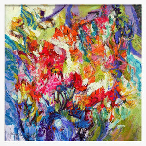 Tablou înramat „Expressionist Colorful Abstract” de Dorothy Fagan