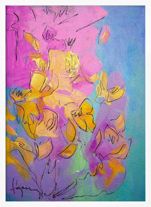 Tablou înramat „Vibrant Petals Dance” de Dorothy Fagan