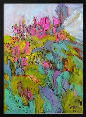 Tablou înramat „Whimsical Garden Dreams” de Dorothy Fagan
