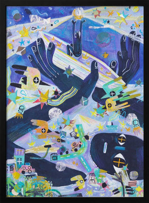 Tablou înramat „Tide in the Evening” de Changyu Zou