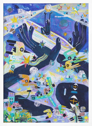Tablou înramat „Tide in the Evening” de Changyu Zou