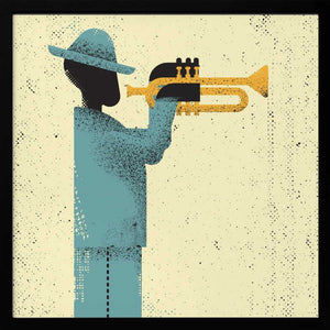 Tablou înramat „Jazz Musician” de Vision Grasp Art