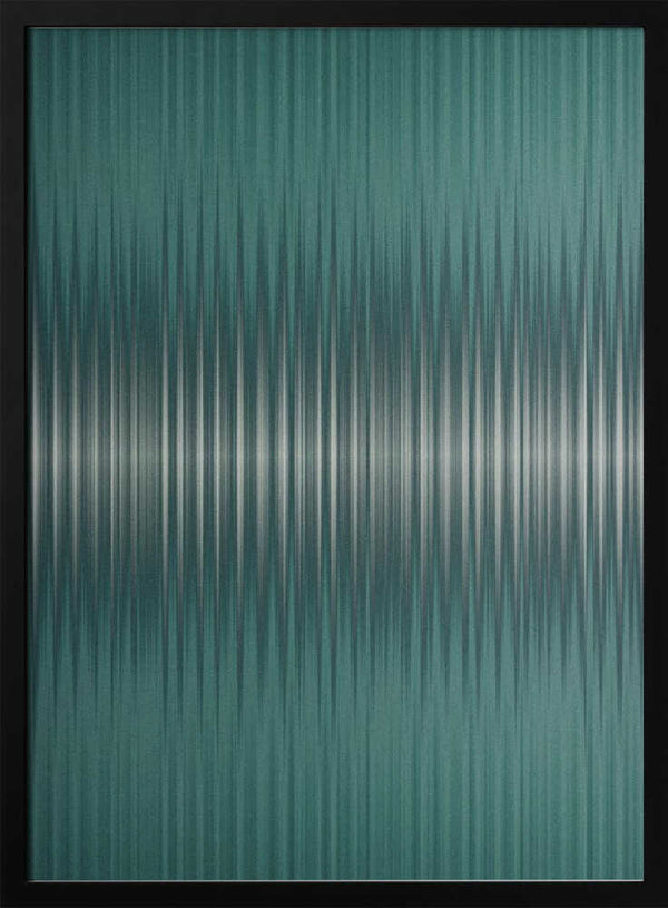 Tablou înramat „Euphoria - Green and White” de Alma